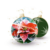 Weihnachtskarten-Dekore