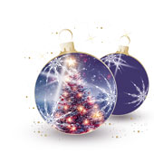 Weihnachtskarten-Dekore