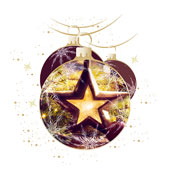 Weihnachtskarten-Dekore