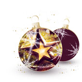 Weihnachtskarten-Dekore