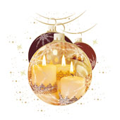 Weihnachtskarten-Dekore