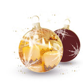 Weihnachtskarten-Dekore