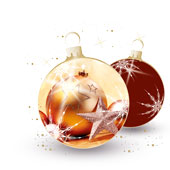 Weihnachtskarten-Dekore