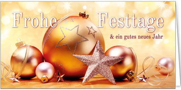 2025 für Firmen | Kategorie Goldene Impressionen | Motiv: Begleiteter Goldstern - Artikel Nummer 31181