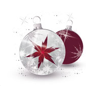 Weihnachtskarten-Dekore