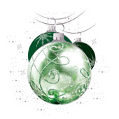 Weihnachtskarten-Dekore