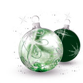 Weihnachtskarten-Dekore