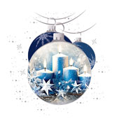 Weihnachtskarten-Dekore