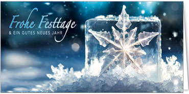 2025 für Firmen | Kategorie Blaue Impressionen | Motiv: Warmer Eisstern - Artikel Nummer 31185