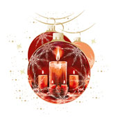 Weihnachtskarten-Dekore