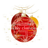 Weihnachtskarten-Dekore