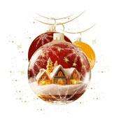 Weihnachtskarten-Dekore