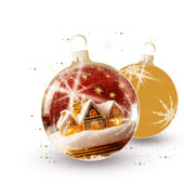 Weihnachtskarten-Dekore