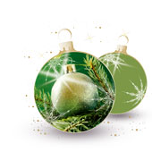 Weihnachtskarten-Dekore