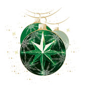 Weihnachtskarten-Dekore