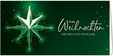 2025 für Firmen | Kategorie Grüne Impressionen | Motiv: Edle Weihnachtsgrüße in Grün - Artikel Nummer 31191