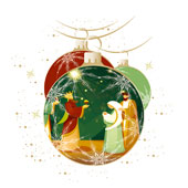 Weihnachtskarten-Dekore