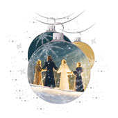 Weihnachtskarten-Dekore