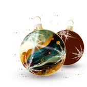 Weihnachtskarten-Dekore