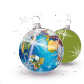 Weihnachtskarten-Dekore