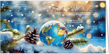 2025 für Firmen | Kategorie Internationale Weihnachtsgrüße | Motiv: Bunte Welt - Artikel Nummer 31201