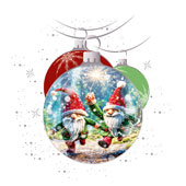 Weihnachtskarten-Dekore