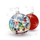 Weihnachtskarten-Dekore