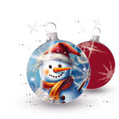 Weihnachtskarten-Dekore