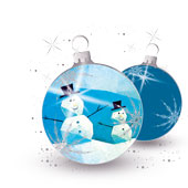 Weihnachtskarten-Dekore