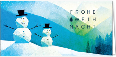 2025 für Firmen | Kategorie Humor | Motiv: Abstraktes Schneemannlächeln - Artikel Nummer 31205
