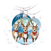 Weihnachtskarten-Dekore