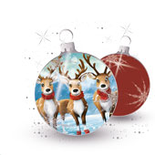 Weihnachtskarten-Dekore