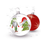 Weihnachtskarten-Dekore