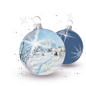 Weihnachtskarten-Dekore