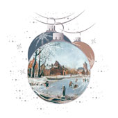 Weihnachtskarten-Dekore