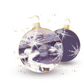 Weihnachtskarten-Dekore