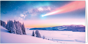 2025 Kategorie Winterlandschaften | Motiv: Winterkomet - Artikel Nummer 31269