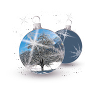 Weihnachtskarten-Dekore