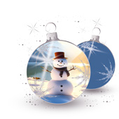 Weihnachtskarten-Dekore