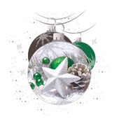 Weihnachtskarten-Dekore