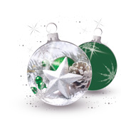 Weihnachtskarten-Dekore