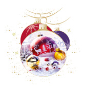 Weihnachtskarten-Dekore