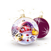 Weihnachtskarten-Dekore