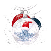 Weihnachtskarten-Dekore