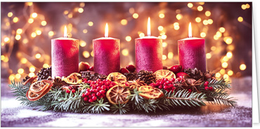 2025 für Firmen | Kategorie Weihnachtliche  Fotoimpressionen | Motiv: Adventquartett - Artikel Nummer 31281