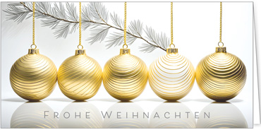 2025 für Firmen | Kategorie Goldene Impressionen | Motiv: Kugelkette - Artikel Nummer 31284