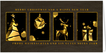 2025 für Firmen | Kategorie Goldene Impressionen | Motiv: Elegantes Quartett - Artikel Nummer 31285