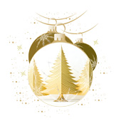 Weihnachtskarten-Dekore