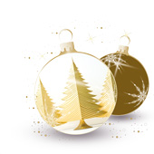 Weihnachtskarten-Dekore