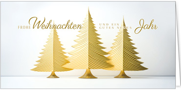 2025 für Firmen | Kategorie Goldene Impressionen | Motiv: Goldtrio - Artikel Nummer 31287